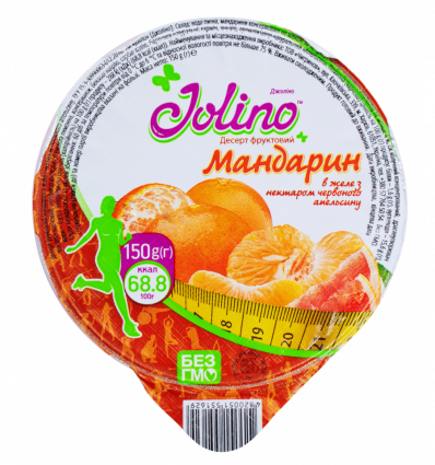 Десерт фруктовий Jolino мандарин в желе 150г