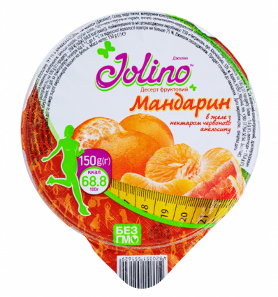 Десерт фруктовый Jolino мандарин в желе 150г