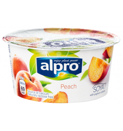 Йогурт соєвий Alpro з персиком 150г