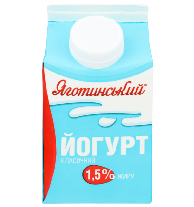 Йогурт Яготинський Класичний 1.5% 450г