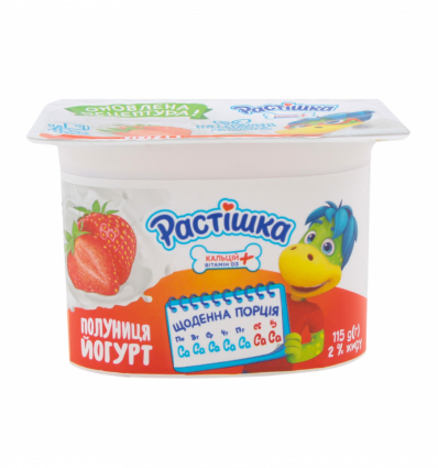 Йогурт Растішка Полуниця 2.0% 115г