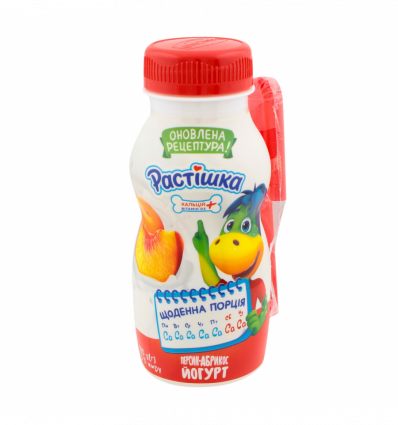 Йогурт Растішка персик-абрикос питьевой 1,5% 185г