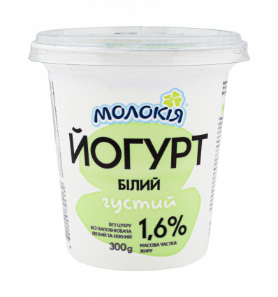 Йогурт Молокія Білий густий 1,6% 330г
