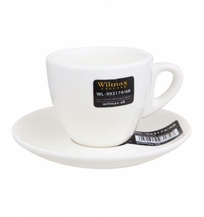 Чашка Wilmax кавова з блюдцем 110мл