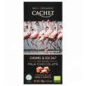 Шоколад Cachet Organic молочний карамель і морська сіль 100г