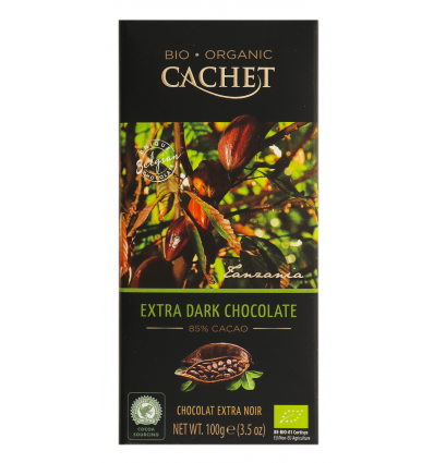 Шоколад Cachet Organic черный 100г