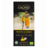 Шоколад Cachet Organic с кокосом и ананасом черный 100г