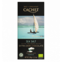 Шоколад Cachet Organic чорний з морською сіллю 100г