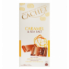 Шоколад Cachet молочний з шматочками карамелі та Флер де Сель 100г