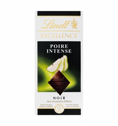 Шоколад Lindt Excellence Poire Intense чорний 100г