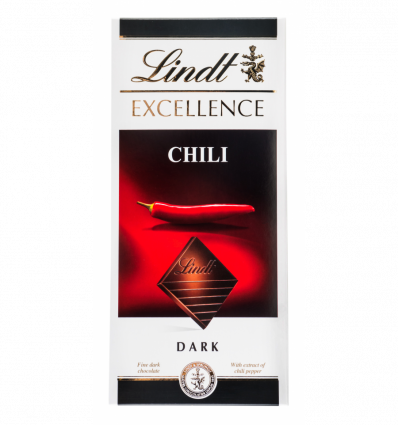 Шоколад Lindt Excellence темный с экстрактом перца чили 100г