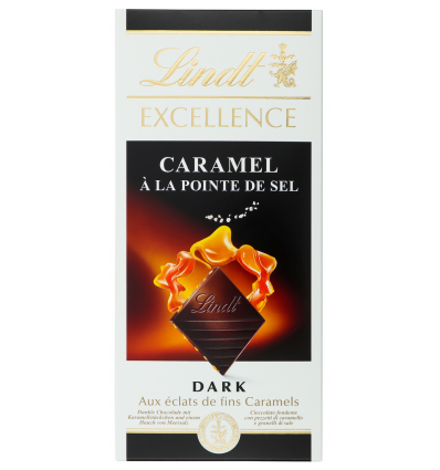 Шоколад Lindt Excellence темний з карамеллю та сіллю 100г
