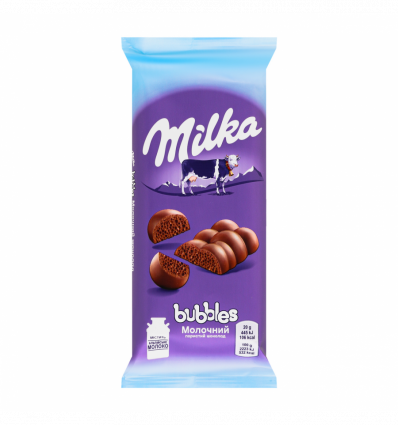 Шоколад Milka Bubbles молочный пористый 80г