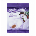 Шоколад Milka Mini Snow Balls молочний в формі кулі 100г