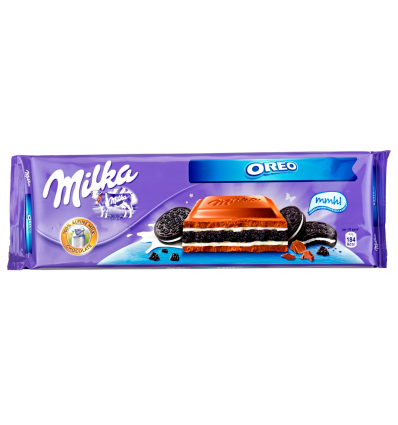 Шоколад Milka Oreo молочный с начинкой ваниль и печенье 300г