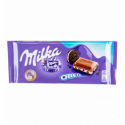 Шоколад Milka Oreo молочний кремова начинка та печиво 100г