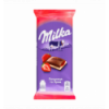 Шоколад Milka с кремовой и клубничной начинкой 90г