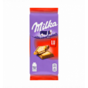 Шоколад Milka молочный с печеньем LU 87г
