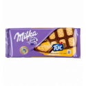 Шоколад Milka молочний з солоним крекером Тук 87г