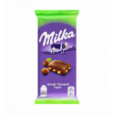 Шоколад Milka молочний з цілим лісовим горіхом 90г