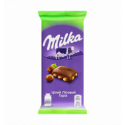 Шоколад Milka молочный с целым лесным орехом 90г