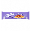 Шоколад Milka молочний з цілим мигдалем 185г