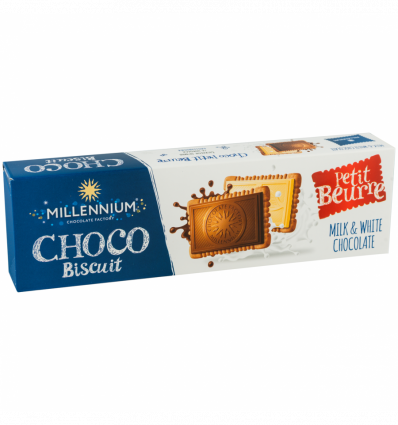 Шоколад Millennium Choco Biscuit ассорти с печеньем 132г