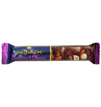 Шоколад Millennium Fruits&Nuts молочний журавлина 50г