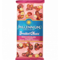 Шоколад Millennium Rose Fruits&Nuts білий з мигдалем 80г