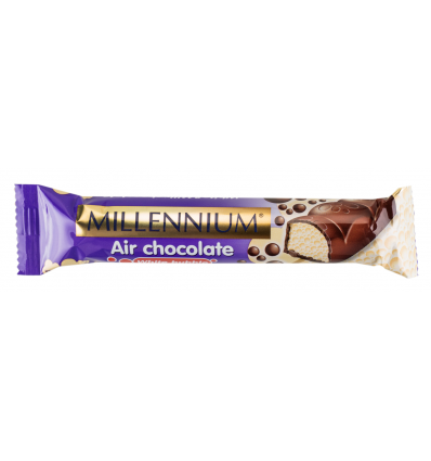 Шоколад Millennium пористый молочный и белый 32г