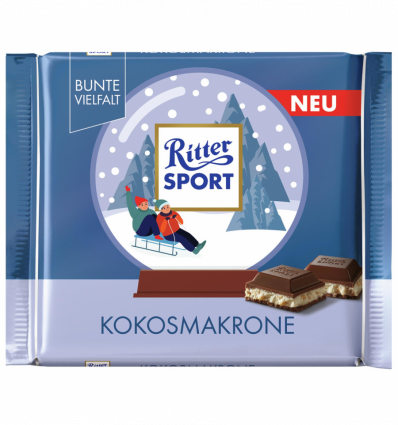 Шоколад Ritter Sport Christmas молочний з начинкою 100г