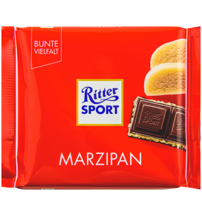 Шоколад Ritter Sport черный с начинкой марципан 100г