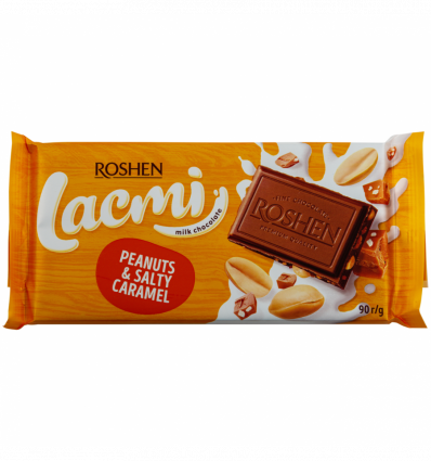 Шоколад Roshen Lacmi соленая карамель 90гр