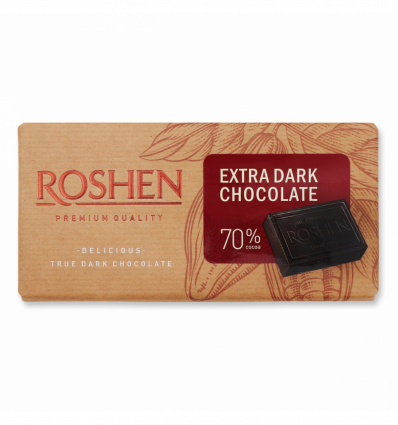 Шоколад Roshen екстрачорний 70% 90г