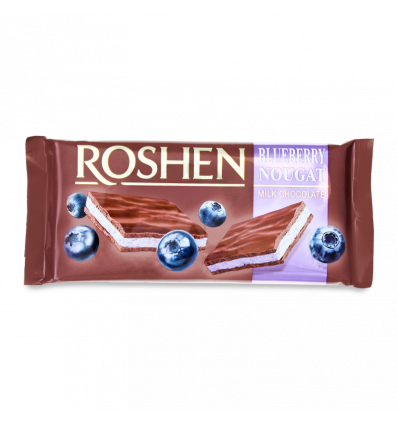 Шоколад Roshen молочный с черничной нугой 90г