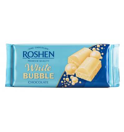 Шоколад Roshen пористый белый 85г
