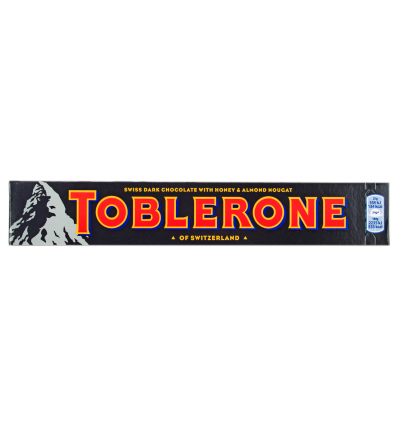 Шоколад Toblerone темний з нугою із меду та мигдалю 100г