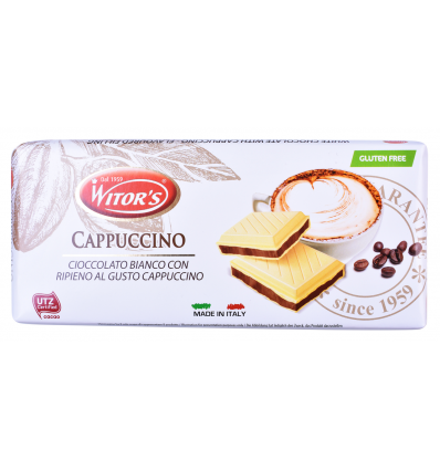 Шоколад Witor`s Cappuccino белый с кремовой начинкой 100г