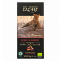 Шоколад темный Cachet органический с вишней и миндалем 57% 100гр