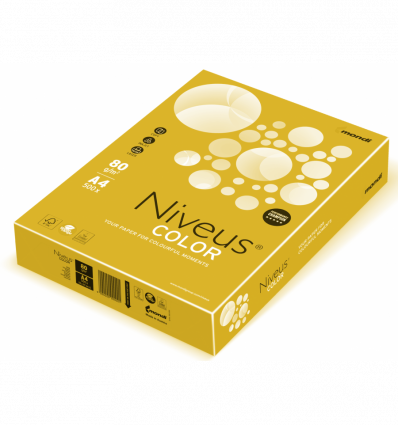 Цветная бумага NIVEUS CY39 желтая А4 80г/м² 500л (A4.80.NVI.CY39.500)