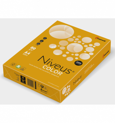 Цветная бумага NIVEUS NEOOR оранжевый А4 80г/м² 500 листов ( A4.80.NVN.NEOOR.500 )