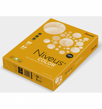 Цветная бумага NIVEUS NEOOR оранжевый А4 80г/м² 500л (A4.80.NVN.NEOOR.500)
