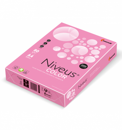 Кольоровий папір NIVEUS NEOPI рожевий А4 80г/м² 500арк (A4.80.NVN.NEOPI.500)
