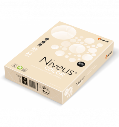 Цветная бумага NIVEUS CR20 кремовая А4 80г/м² 500 листов ( A4.80.NVP.CR20.500 )