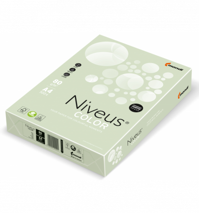 Цветная бумага NIVEUS GN27 светло-зеленая А4 80г/м² 500 листов ( A4.80.NVP.GN27.500 )