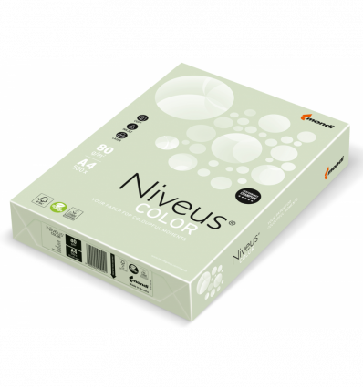 Цветная бумага NIVEUS GN27 светло-зеленая А4 80г/м² 500л (A4.80.NVP.GN27.500)