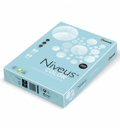 Цветная бумага NIVEUS MB30 голубая А4 80г/м² 500 листов ( A4.80.NVP.MB30.500 )