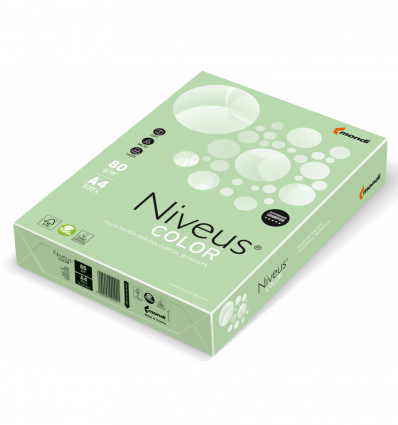 Кольоровий папір NIVEUS MG28 зелений А4 80г/м² 500 аркушів ( A4.80.NVP.MG28.500 )