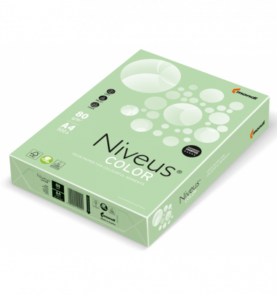 Цветная бумага NIVEUS MG28 зеленая А4 80г/м² 500л (A4.80.NVP.MG28.500)