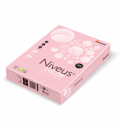 Кольоровий папір NIVEUS OPI74 світло-рожевий А4 80г/м² 500 аркушів ( A4.80.NVP.OPI74.500 )
